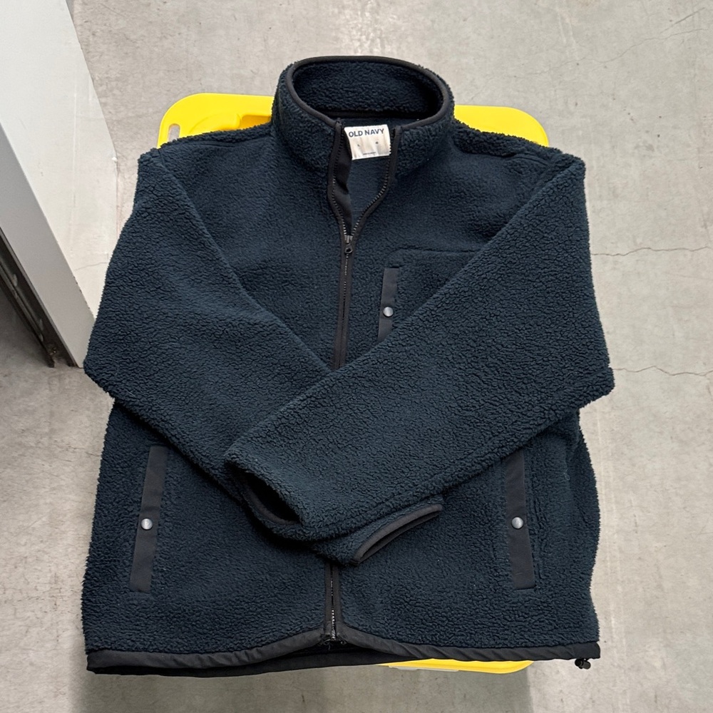 Old Navy Men's Dark Fleece Jacket, Vintage